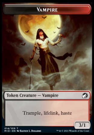 Zombie (005) // Vampire Double-Sided Token [Innistrad: Midnight Hunt Tokens] | Gamers Paradise