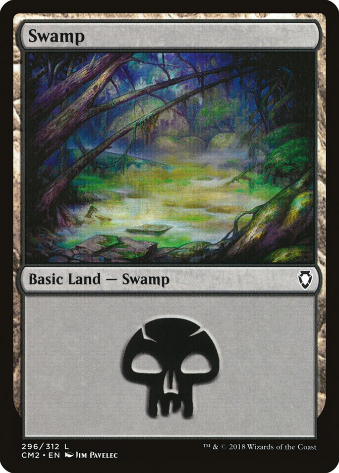 Swamp (296) [Commander Anthology Volume II] | Gamers Paradise