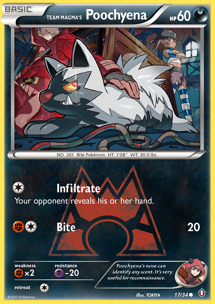 Team Magma's Poochyena (17/34) [XY: Double Crisis] | Gamers Paradise