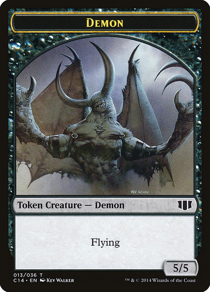 Demon (013/036) // Zombie (016/036) Double-Sided Token [Commander 2014 Tokens] | Gamers Paradise