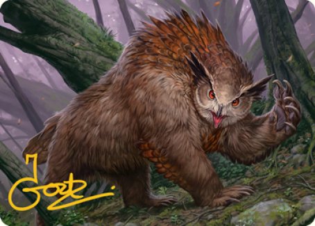 Owlbear Art Card (Gold-Stamped Signature) [Dungeons & Dragons: Adventures in the Forgotten Realms Art Series] | Gamers Paradise