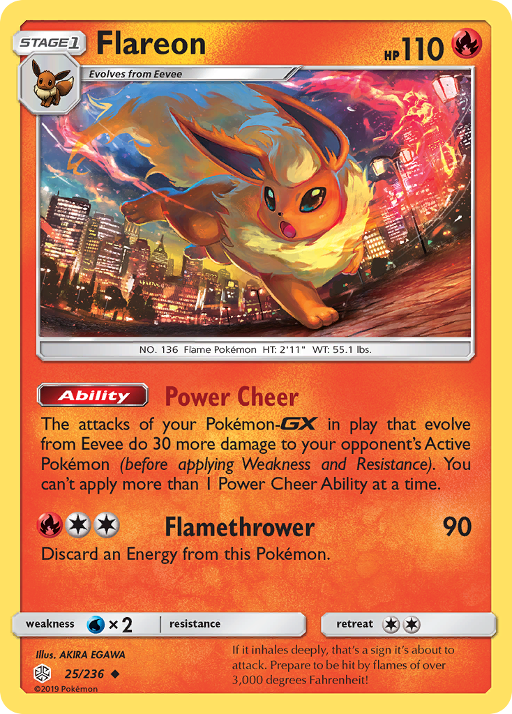 Flareon (25/236) [Sun & Moon: Cosmic Eclipse] | Gamers Paradise