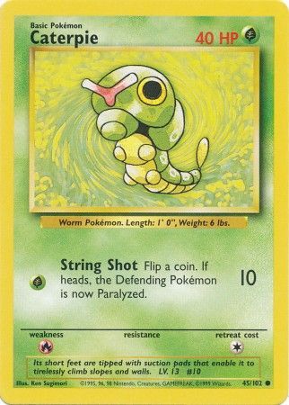 Caterpie (45/102) [Base Set Unlimited] | Gamers Paradise