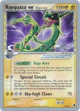 Rayquaza ex (97/101) (Delta Species) (Legendary Ascent - Tom Roos) [World Championships 2007] | Gamers Paradise