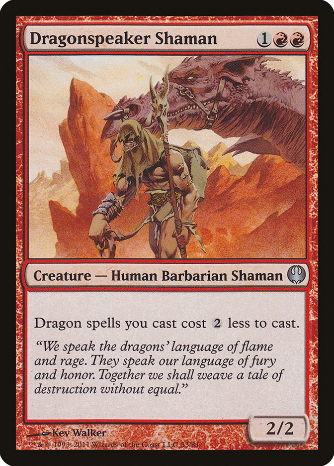 Dragonspeaker Shaman [Duel Decks: Knights vs. Dragons] | Gamers Paradise