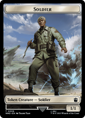 Soldier // Beast Double-Sided Token [Doctor Who Tokens] | Gamers Paradise