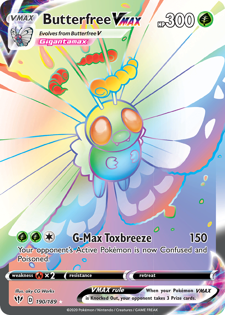 Butterfree VMAX (190/189) [Sword & Shield: Darkness Ablaze] | Gamers Paradise