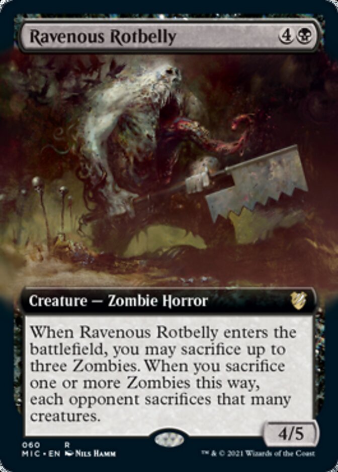 Ravenous Rotbelly (Extended Art) [Innistrad: Midnight Hunt Commander] | Gamers Paradise