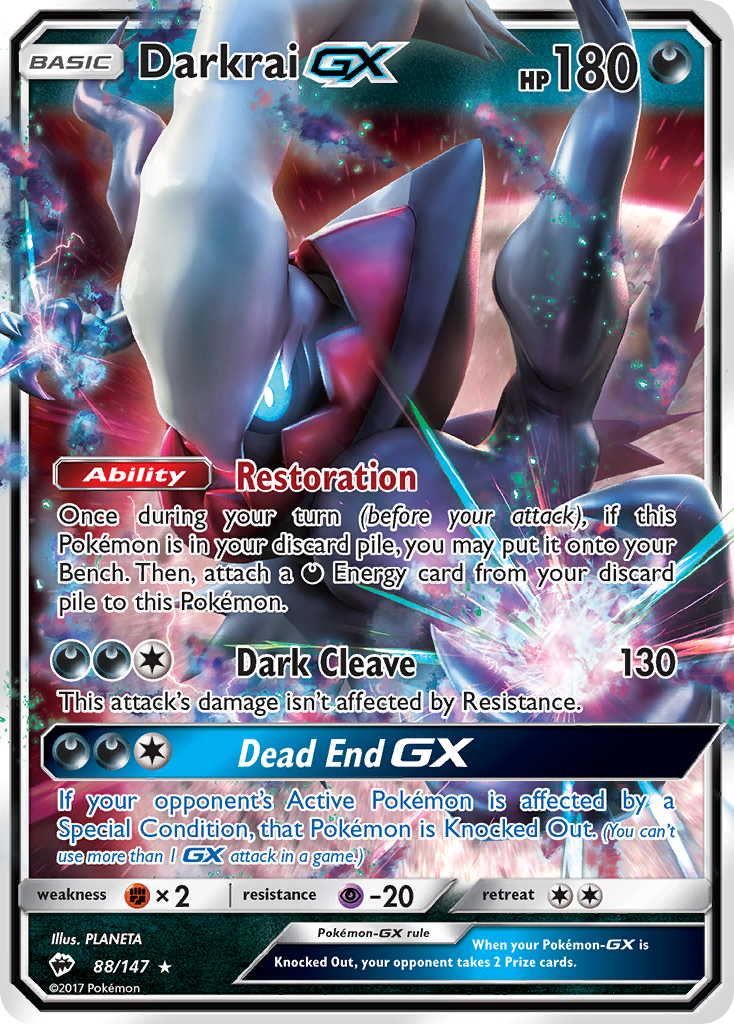 Darkrai GX (88/147) [Sun & Moon: Burning Shadows] | Gamers Paradise