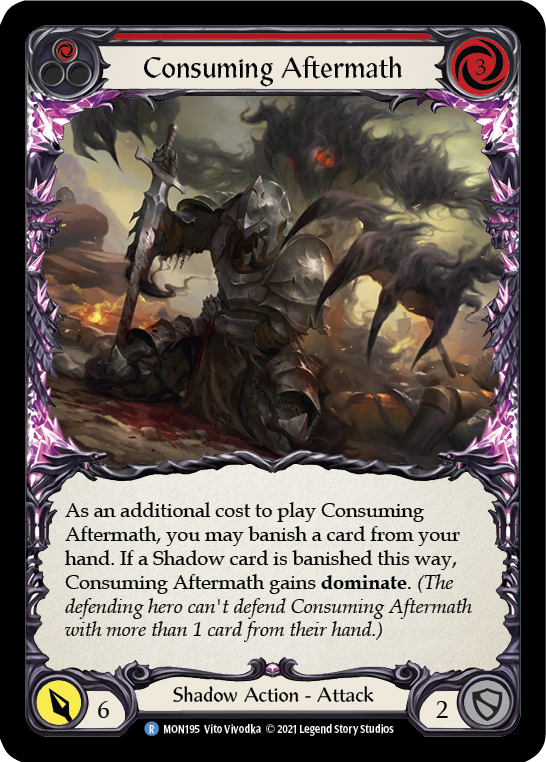 Consuming Aftermath (Red) [MON195] 1st Edition Normal | Gamers Paradise