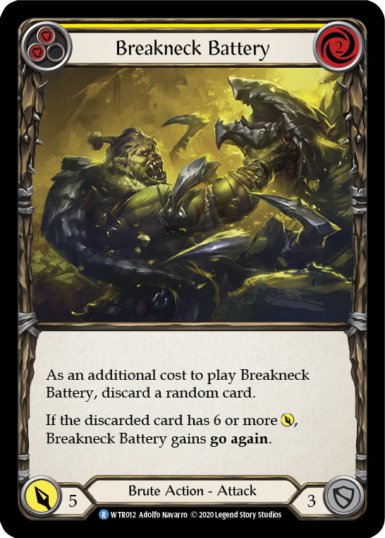 Breakneck Battery (Yellow) [U-WTR012] (Welcome to Rathe Unlimited)  Unlimited Rainbow Foil | Gamers Paradise