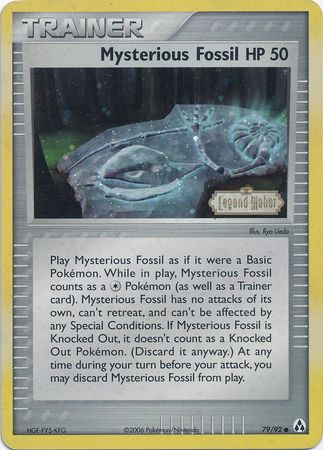 Mysterious Fossil (79/92) (Stamped) [EX: Legend Maker] | Gamers Paradise