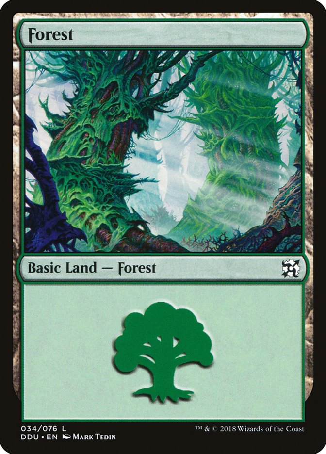 Forest (34) [Duel Decks: Elves vs. Inventors] | Gamers Paradise