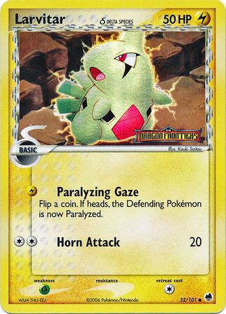 Larvitar (52/101) (Delta Species) (Stamped) [EX: Dragon Frontiers] | Gamers Paradise