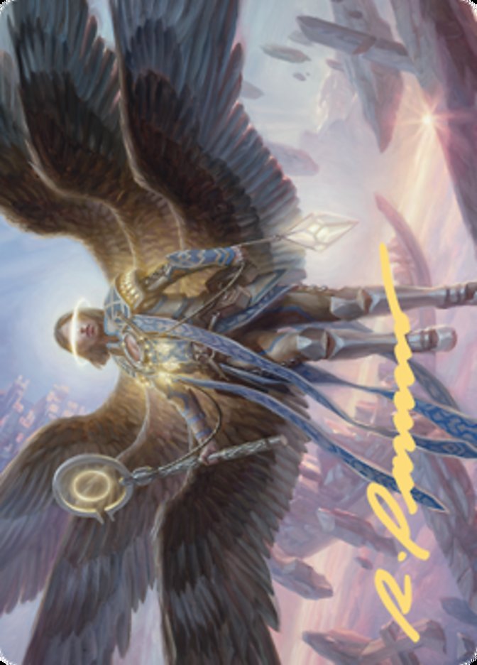 Angel of Destiny Art Card (Gold-Stamped Signature) [Zendikar Rising Art Series] | Gamers Paradise