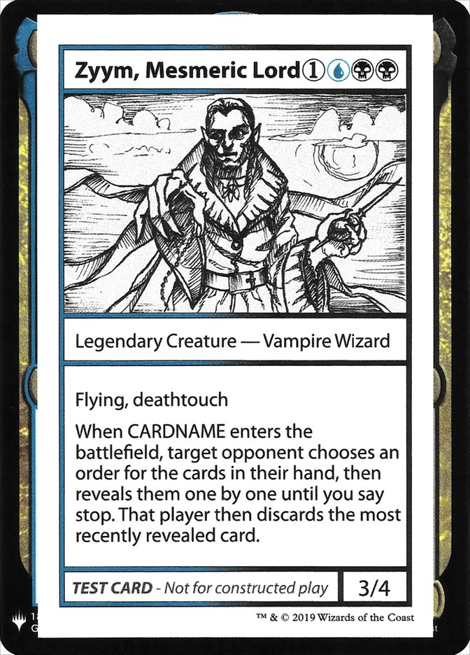 Zyym, Mesmeric Lord [Mystery Booster Playtest Cards] | Gamers Paradise