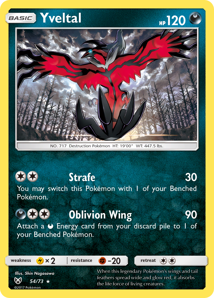 Yveltal (54/73) [Sun & Moon: Shining Legends] | Gamers Paradise