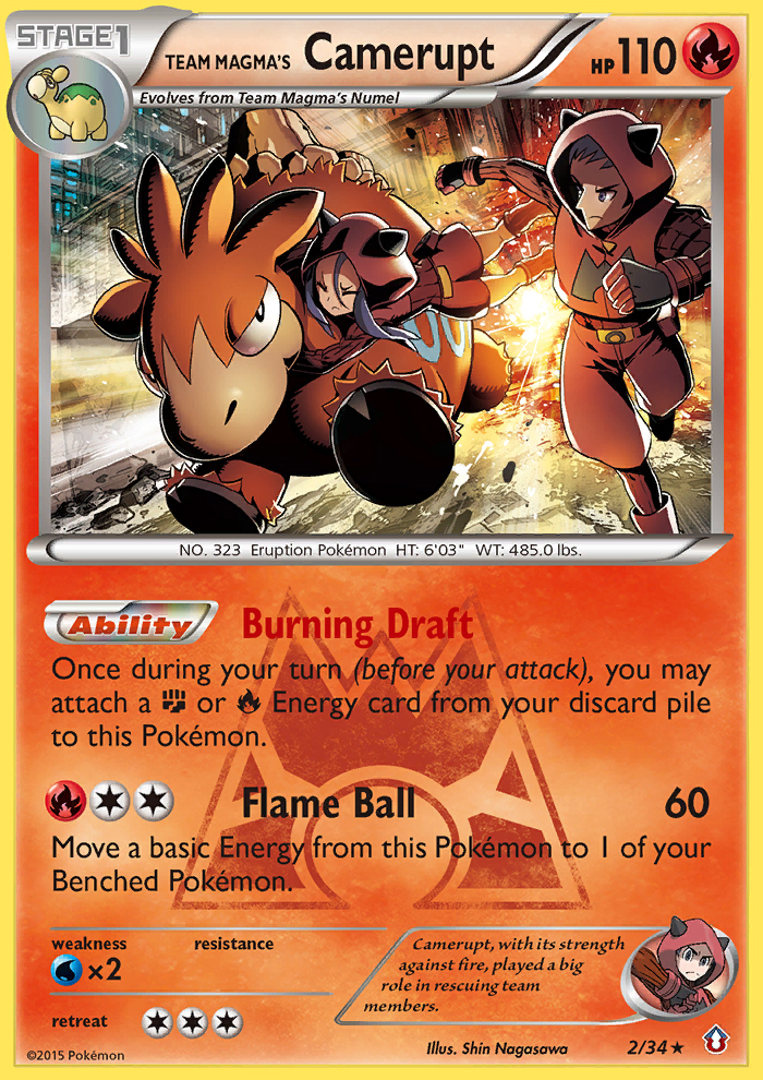 Team Magma's Camerupt (2/34) [XY: Double Crisis] | Gamers Paradise