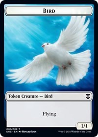 Bird (001) // Soldier Double-Sided Token [Kaldheim Commander Tokens] | Gamers Paradise