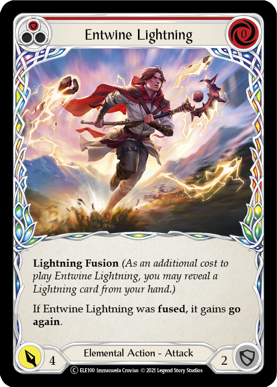 Entwine Lightning (Red) [U-ELE100] Unlimited Rainbow Foil | Gamers Paradise