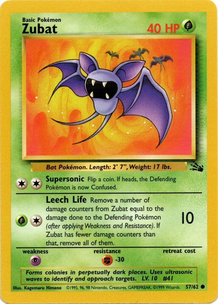 Zubat (57/62) [Fossil Unlimited] | Gamers Paradise