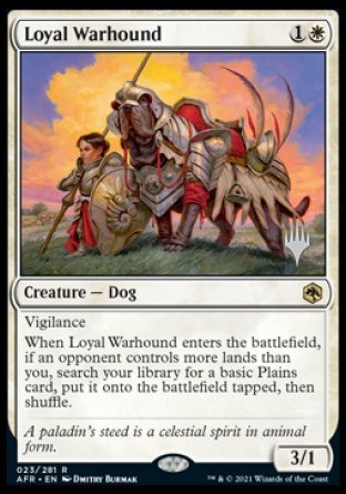 Loyal Warhound (Promo Pack) [Dungeons & Dragons: Adventures in the Forgotten Realms Promos] | Gamers Paradise