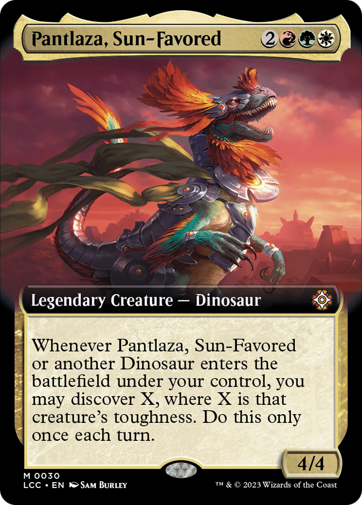 Pantlaza, Sun-Favored (Extended Art) [The Lost Caverns of Ixalan Commander] | Gamers Paradise