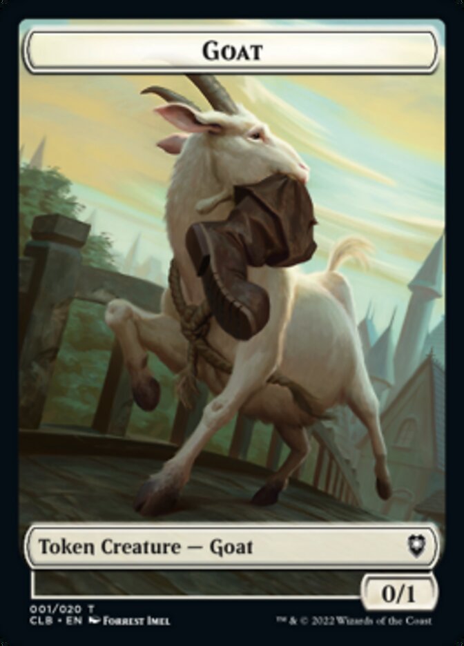 Treasure // Goat Double-Sided Token [Commander Legends: Battle for Baldur's Gate Tokens] | Gamers Paradise