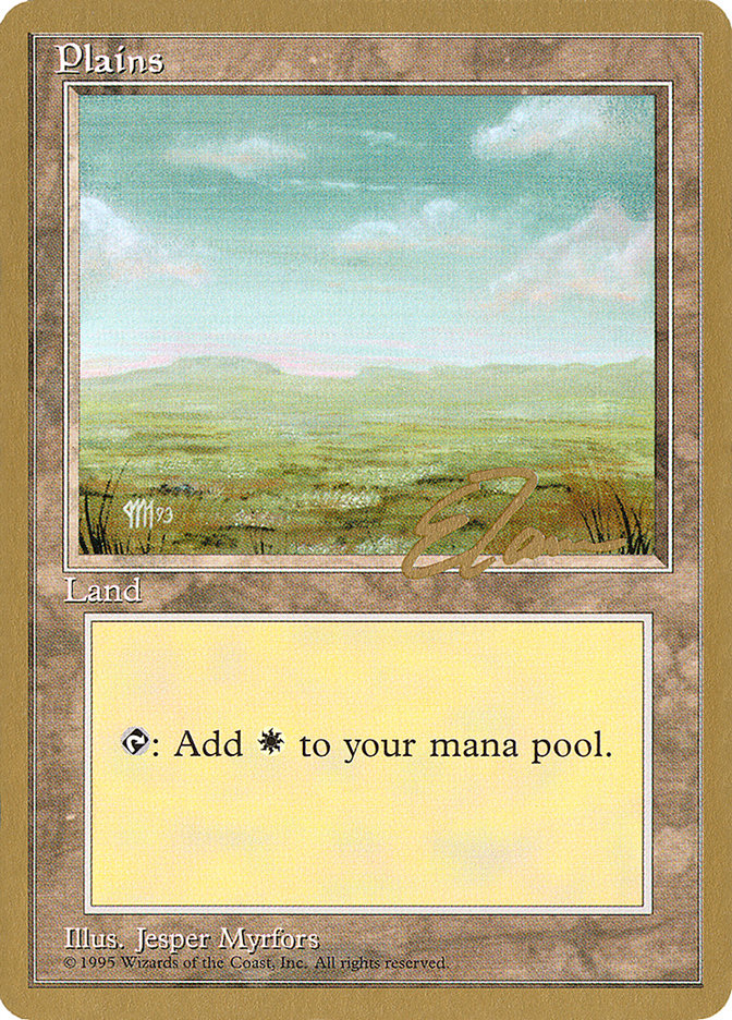Plains (et364) (Eric Tam) [Pro Tour Collector Set] | Gamers Paradise