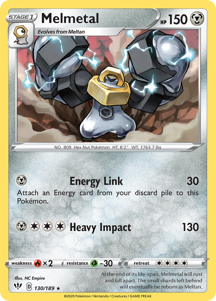 Melmetal (130/189) [Sword & Shield: Darkness Ablaze] | Gamers Paradise