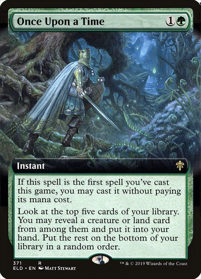 Once Upon a Time (Extended Art) [Throne of Eldraine] | Gamers Paradise