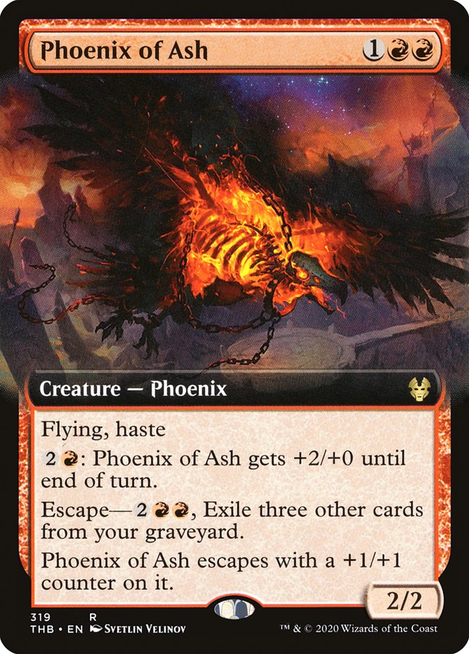 Phoenix of Ash (Extended Art) [Theros Beyond Death] | Gamers Paradise