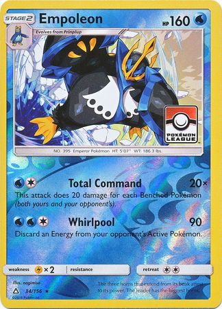 Empoleon (34/156) (League Promo) [Sun & Moon: Ultra Prism] | Gamers Paradise