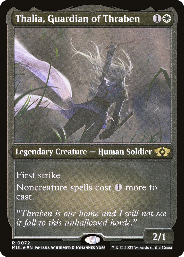 Thalia, Guardian of Thraben (Foil Etched) [Multiverse Legends] | Gamers Paradise