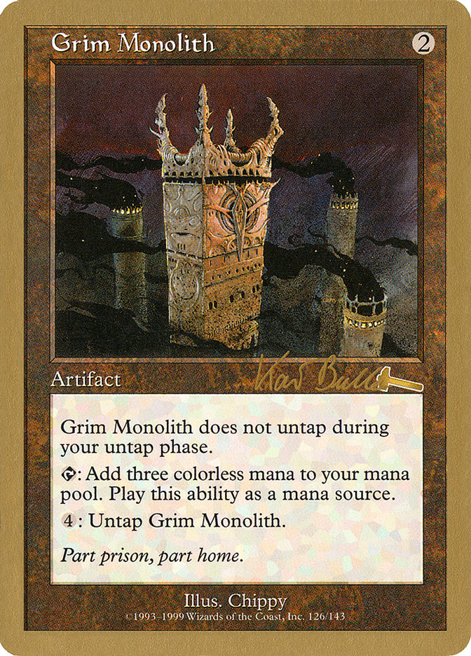 Grim Monolith (Kai Budde) [World Championship Decks 1999] | Gamers Paradise