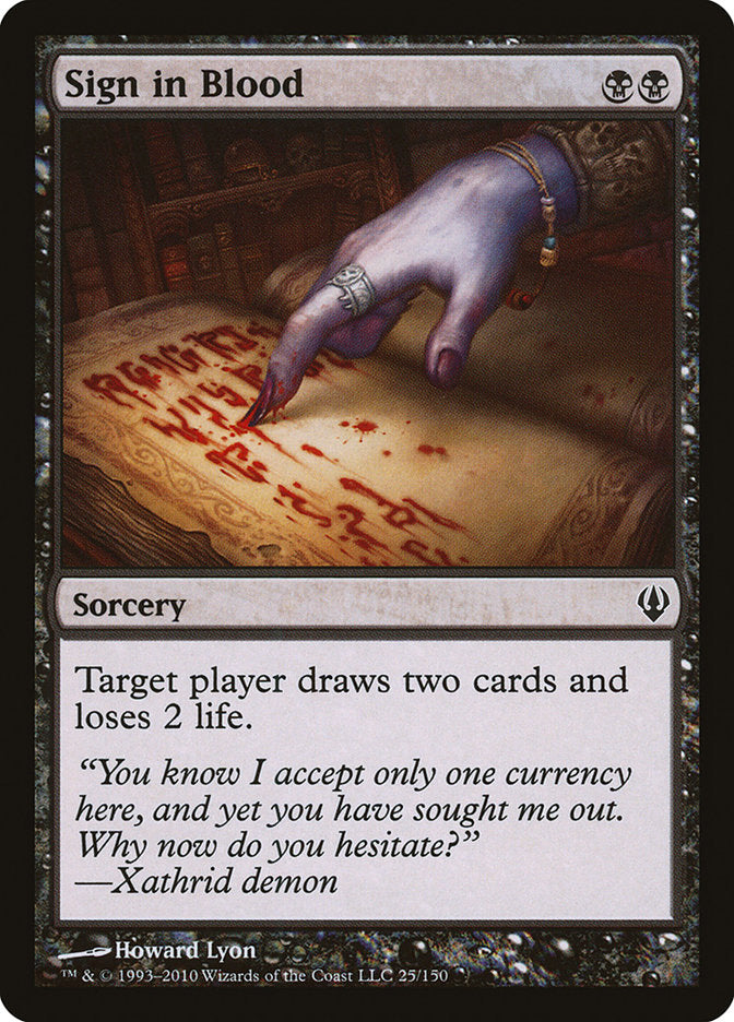 Sign in Blood [Archenemy] | Gamers Paradise