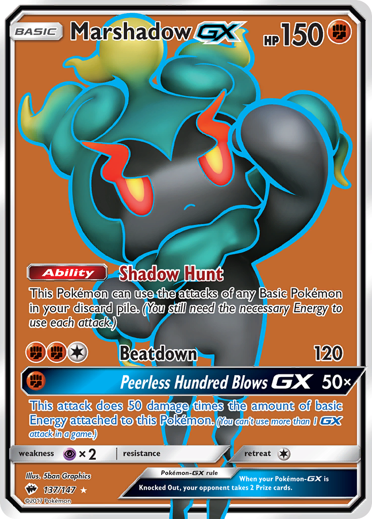 Marshadow GX (137/147) [Sun & Moon: Burning Shadows] | Gamers Paradise