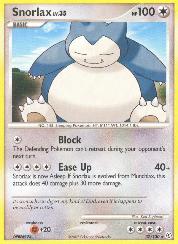 Snorlax (37/130) [Diamond & Pearl: Base Set] | Gamers Paradise