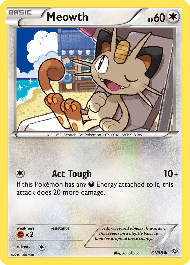 Meowth (61/98) [XY: Ancient Origins] | Gamers Paradise