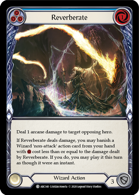 Reverberate (Blue) [U-ARC140] Unlimited Rainbow Foil | Gamers Paradise