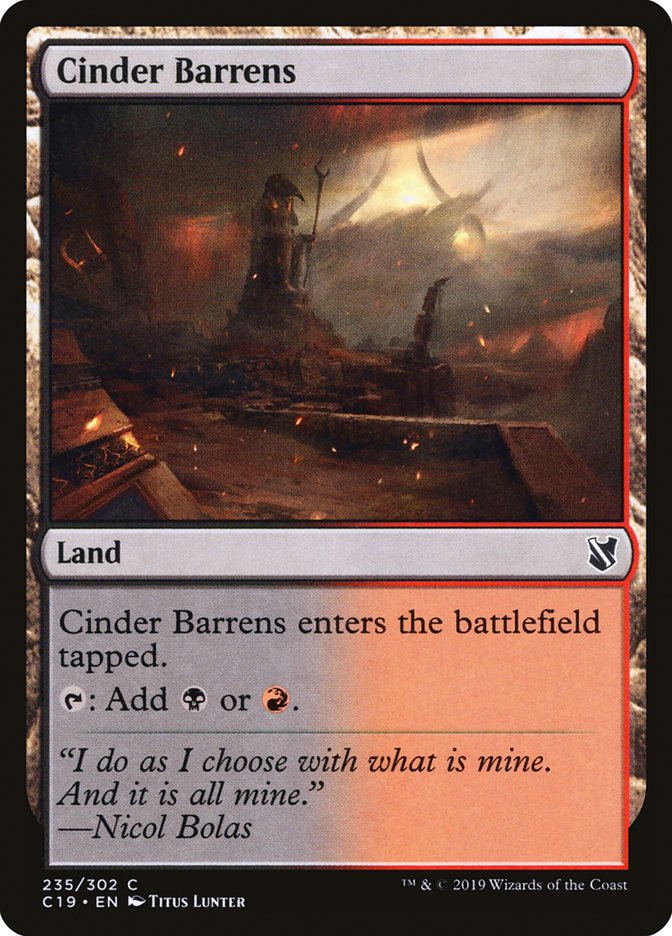 Cinder Barrens [Commander 2019] | Gamers Paradise