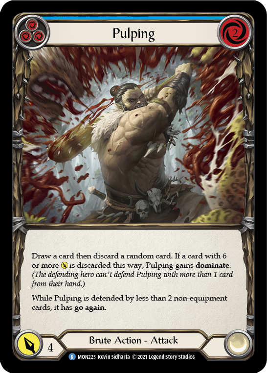 Pulping (Blue) [MON225-RF] 1st Edition Rainbow Foil | Gamers Paradise