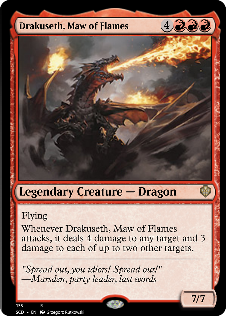 Drakuseth, Maw of Flames [Starter Commander Decks] | Gamers Paradise