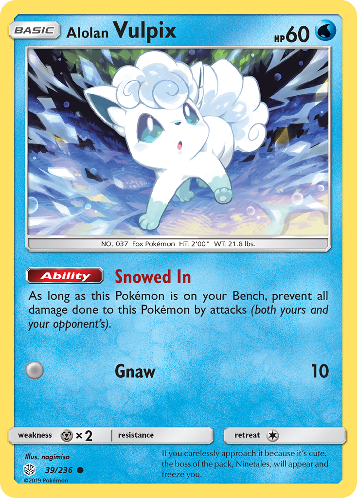 Alolan Vulpix (39/236) [Sun & Moon: Cosmic Eclipse] | Gamers Paradise