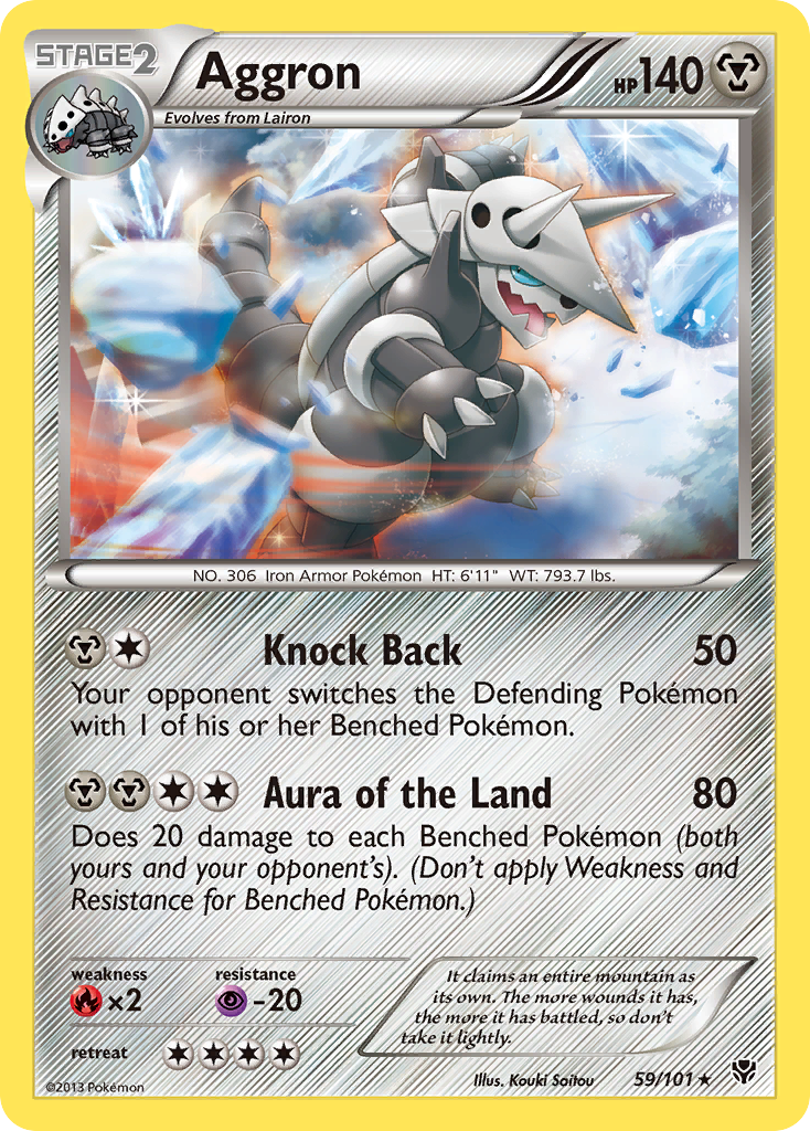 Aggron (59/101) [Black & White: Plasma Blast] | Gamers Paradise