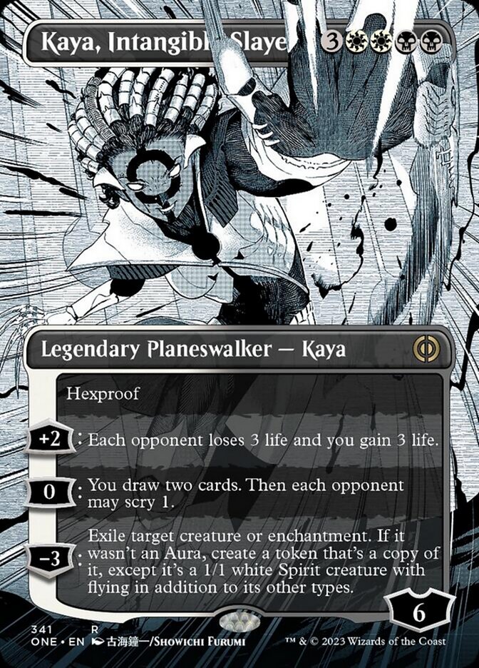 Kaya, Intangible Slayer (Borderless Manga) [Phyrexia: All Will Be One] | Gamers Paradise