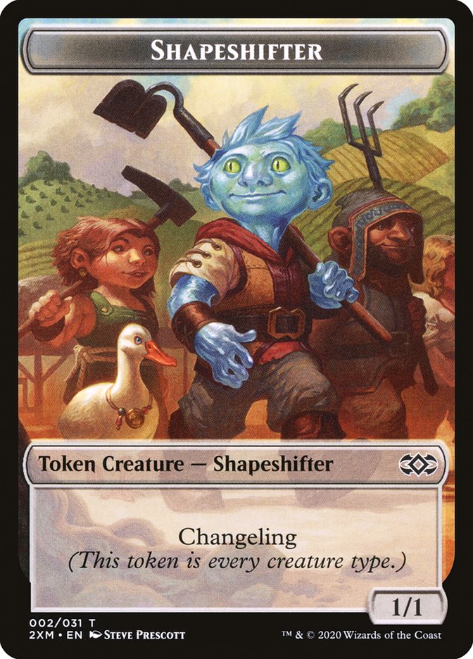 Elemental // Shapeshifter Double-Sided Token [Double Masters Tokens] | Gamers Paradise