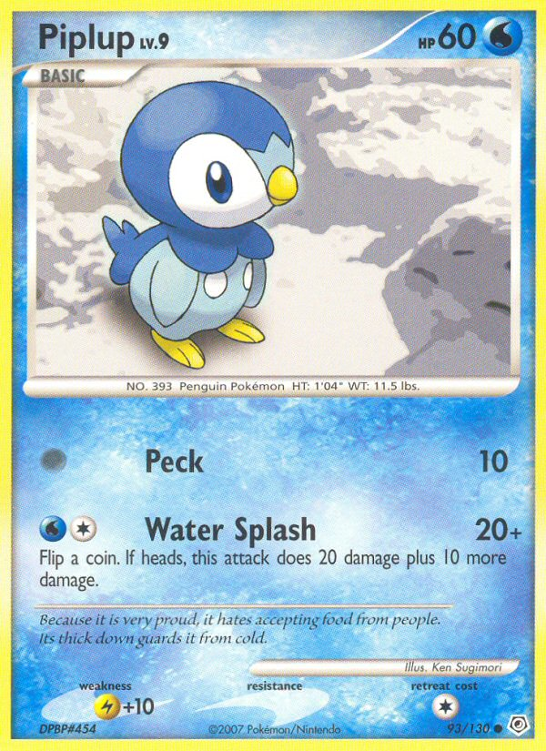 Piplup (93/130) [Diamond & Pearl: Base Set] | Gamers Paradise