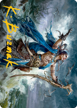 Lier, Disciple of the Drowned Art Card (Gold-Stamped Signature) [Innistrad: Midnight Hunt Art Series] | Gamers Paradise