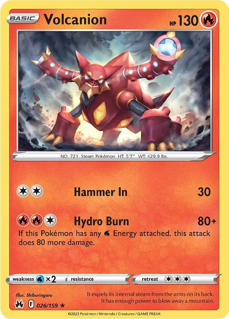 Volcanion (026/159) [Sword & Shield: Crown Zenith] | Gamers Paradise